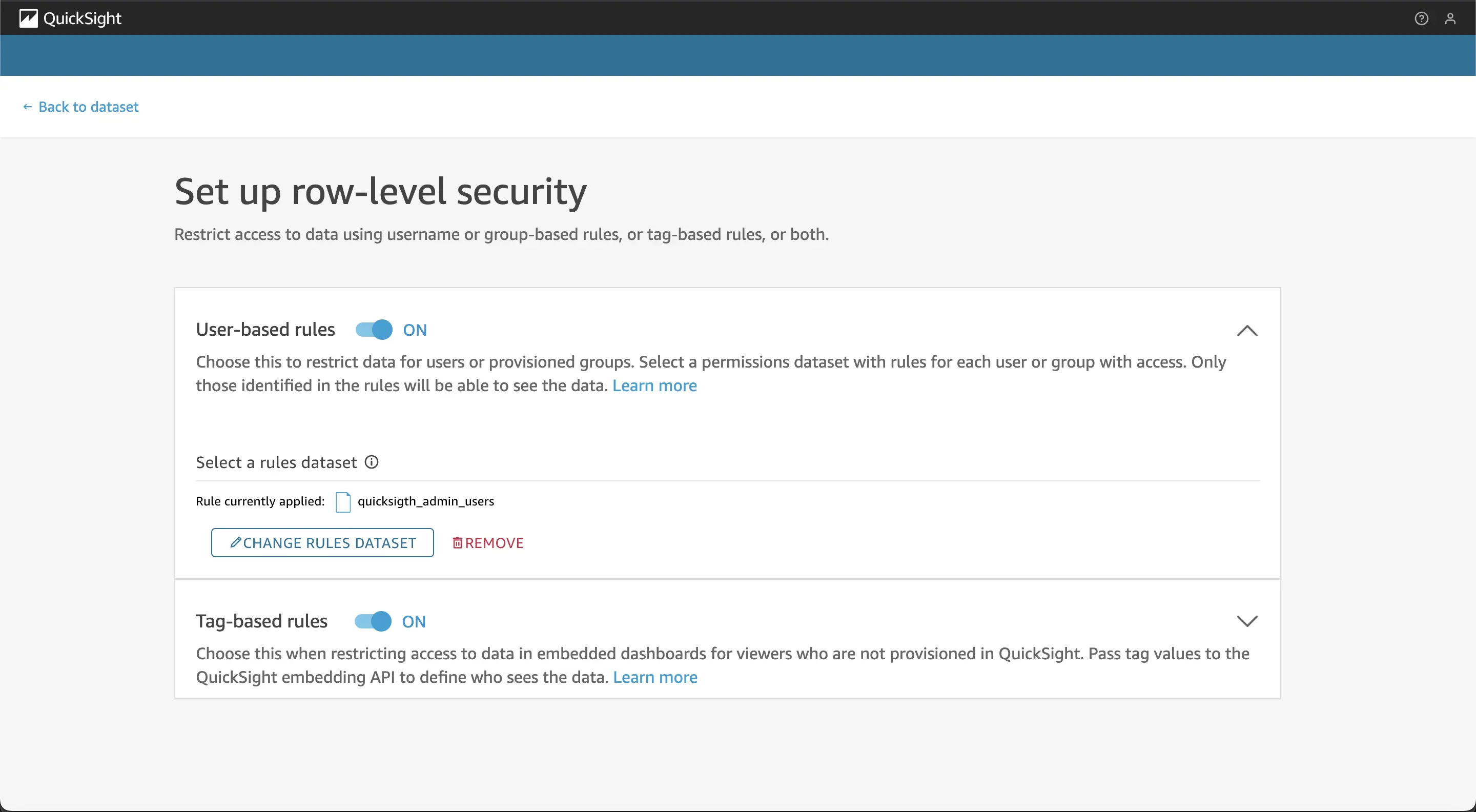 quicksight user base rules image